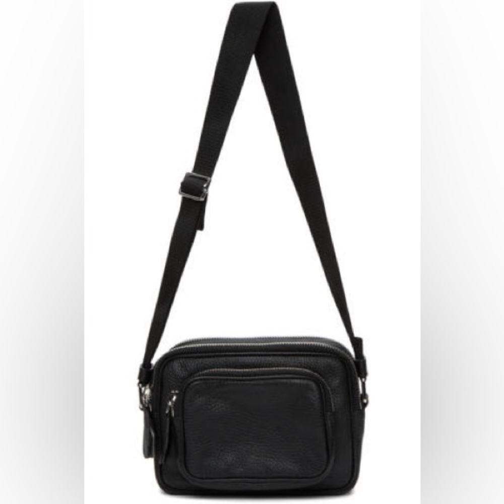 Maison Margiela Black Leather Shoulder Bag